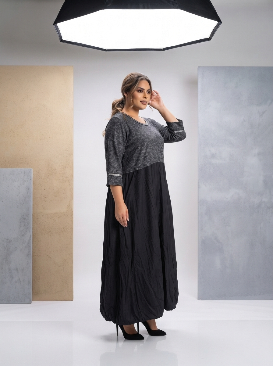 Рокля „Black Chic“ – букле и шушляк