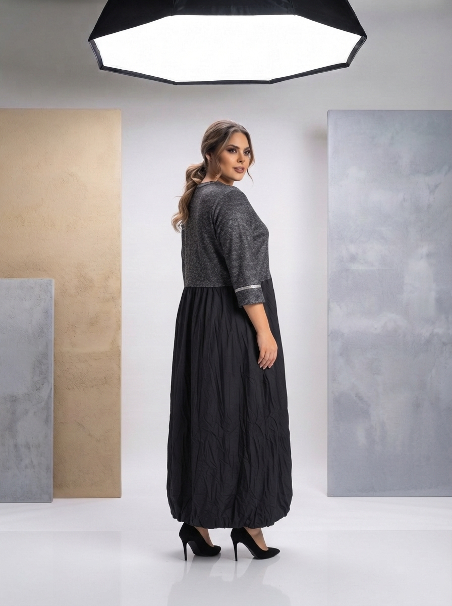 Рокля „Black Chic“ – букле и шушляк