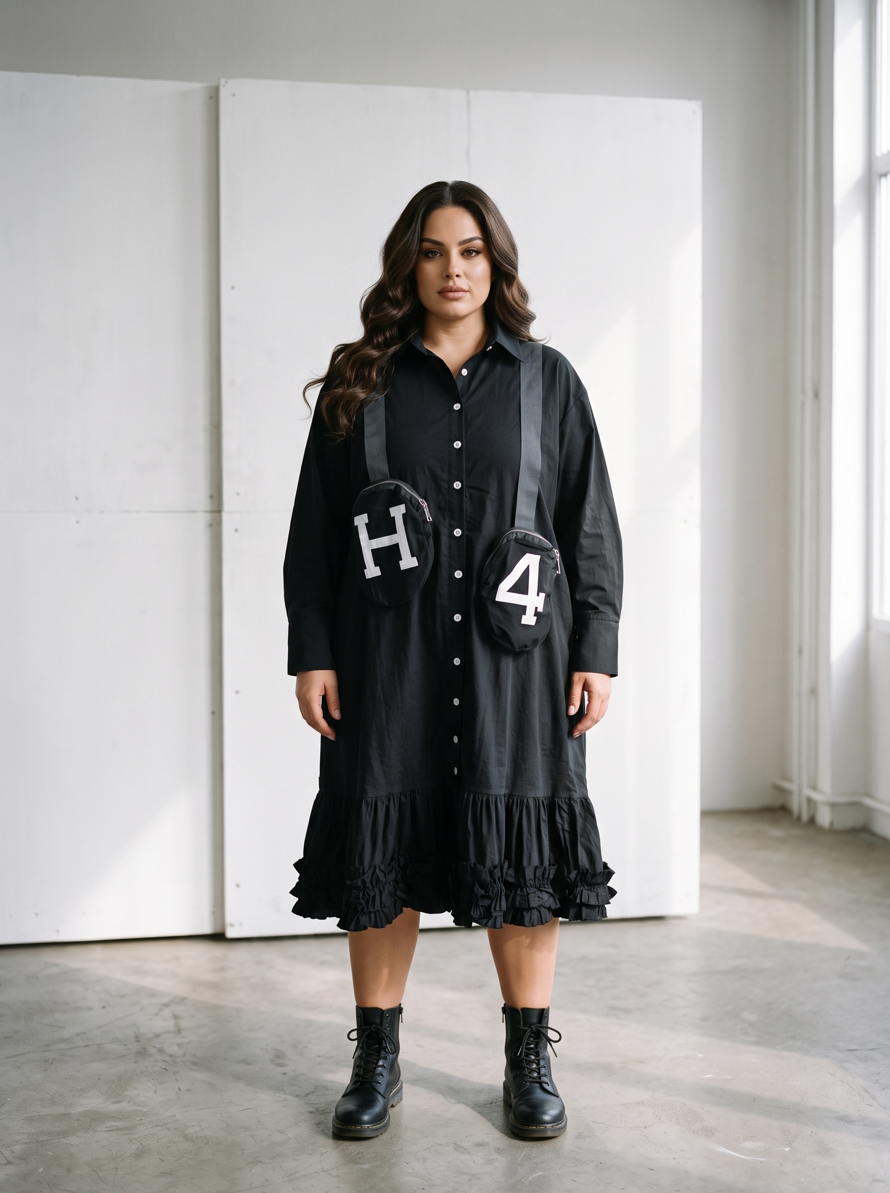 Бутикова фешън рокля PLUS SIZE модел 